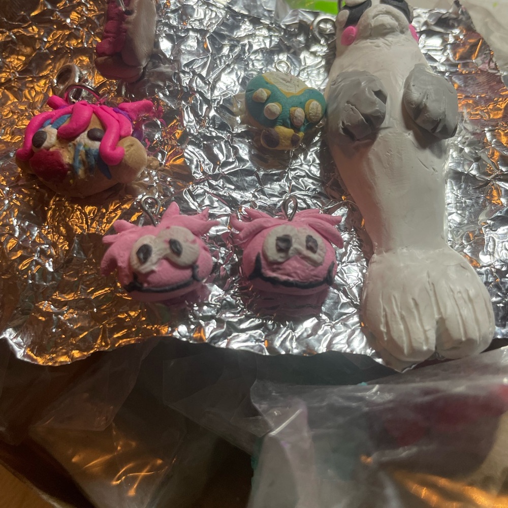 Puffle clay charm